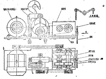 改装后的电动葫芦如附图